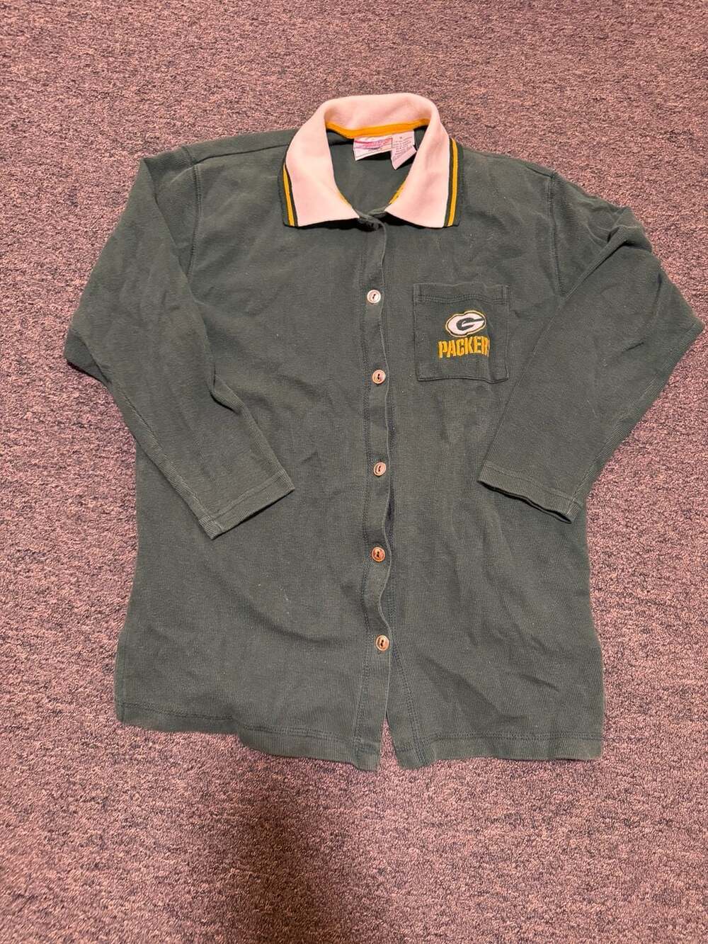 Vintage Green Bay Packers GameDay Clothing Co. Button Down Shirt Size M